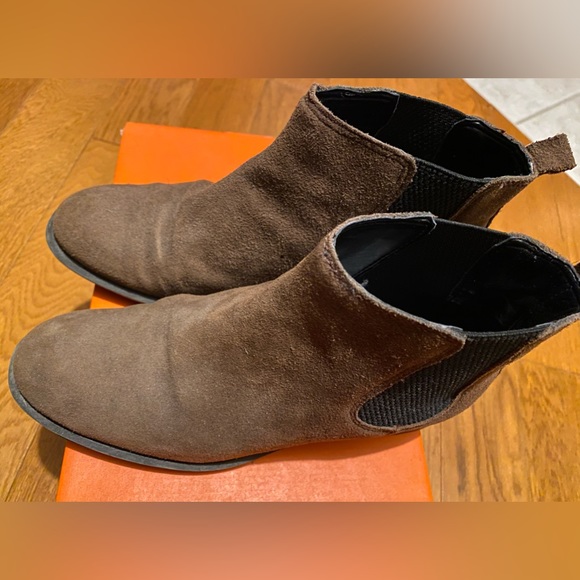 Nine West Brown Suede Ankle Boots - Picture 3 of 5